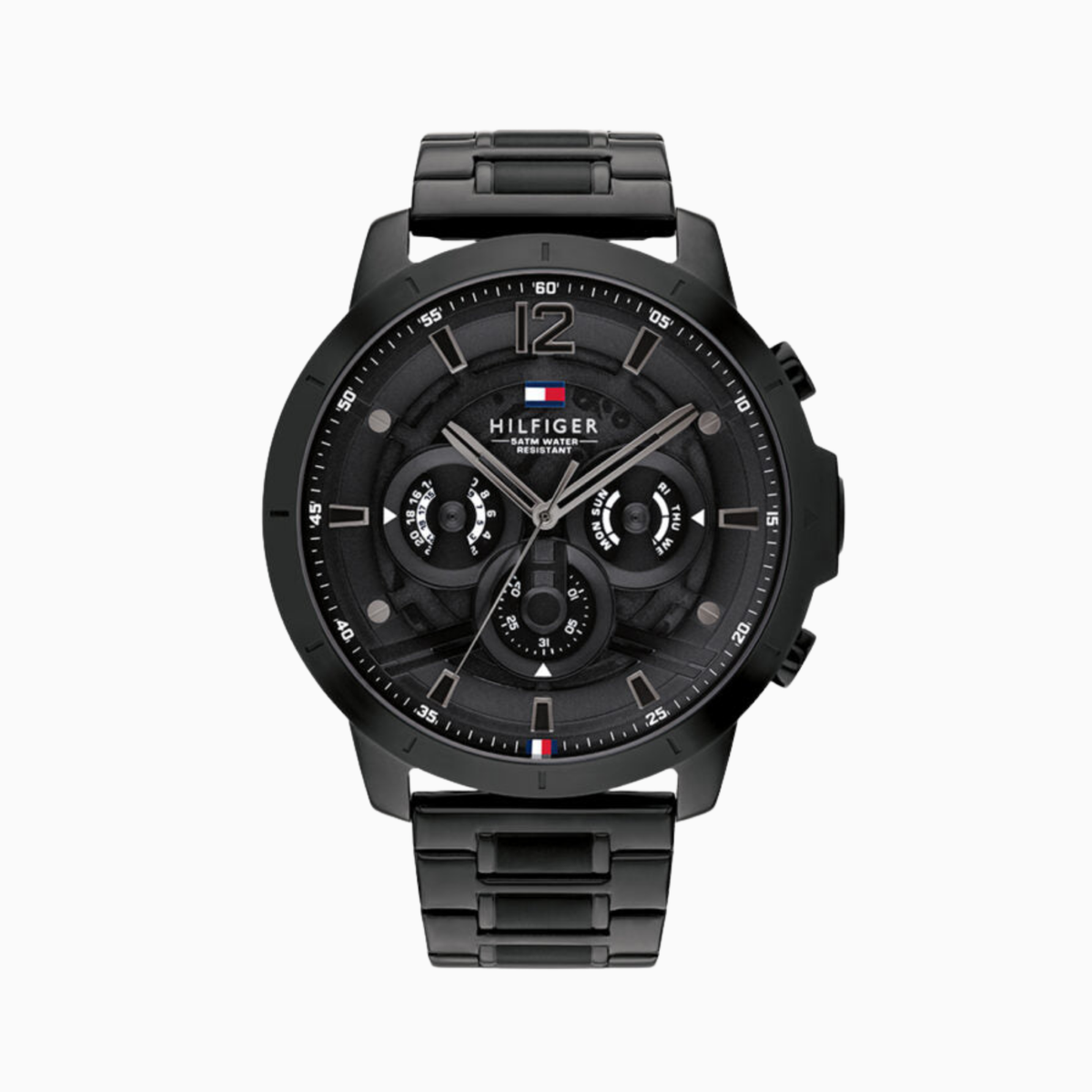 Tommy Hilfiger Luce Black Stainless Steel Black Dial Chronograph Quartz Watch for Gents – 1710494