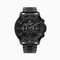 Tommy Hilfiger Luce Black Stainless Steel Black Dial Chronograph Quartz Watch for Gents – 1710494