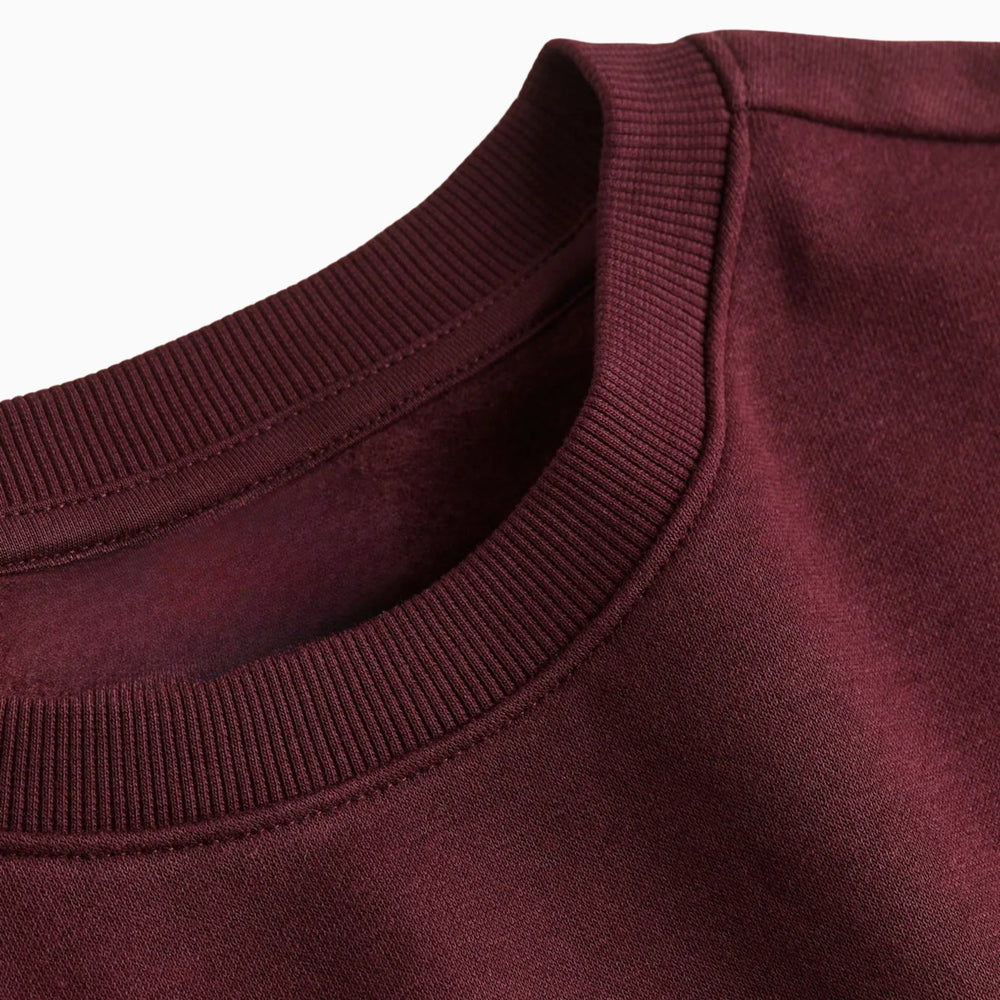 Buy Basic Loose Fit Sweatshirt - Burgundy in Pakistan