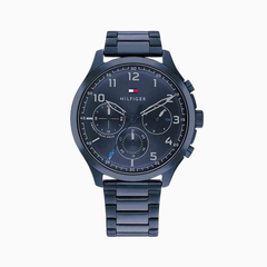 Tommy Hilfiger Men's Quartz Stainless Steel Blue Dial 45mm Watch 1791853