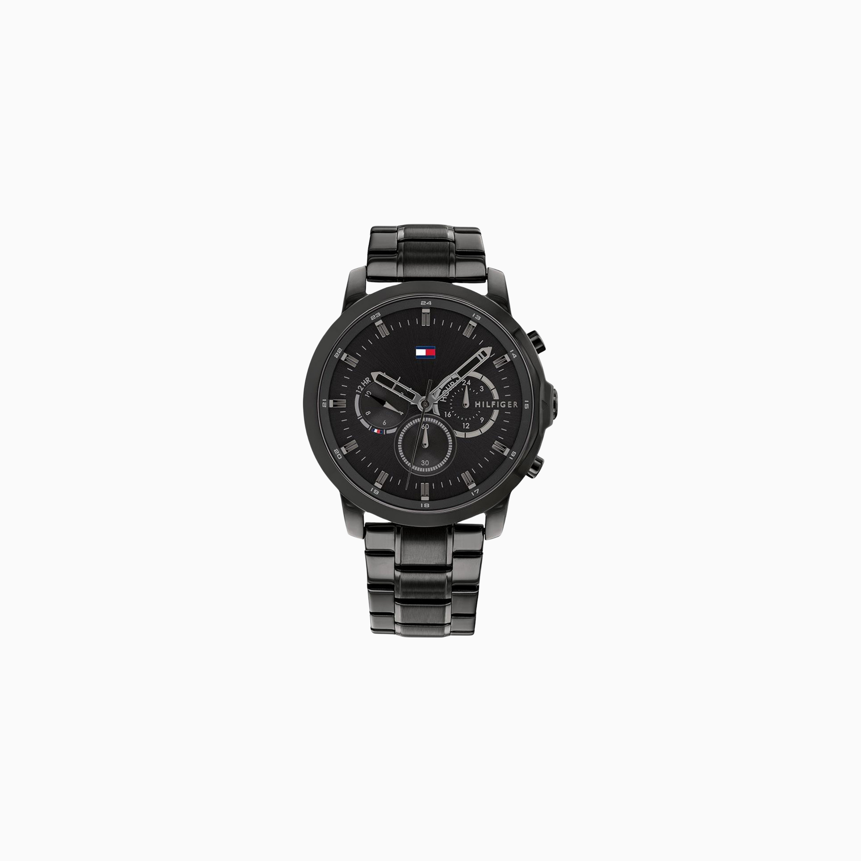 Tommy Hilfiger Black Steel Men's Multi-function Watch - 1791795
