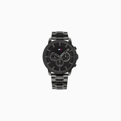 Tommy Hilfiger Black Steel Men's Multi-function Watch - 1791795