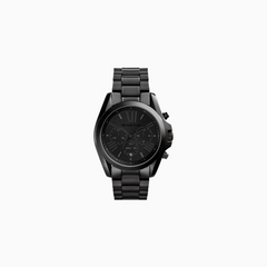 Michael Kors Unisex Chronograph Quartz Stainless Steel Black Dial 42mm Watch MK5550