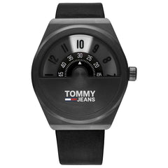 Tommy Hilfiger Men's Quartz Leather Strap Black Dial 42mm Watch 1791773