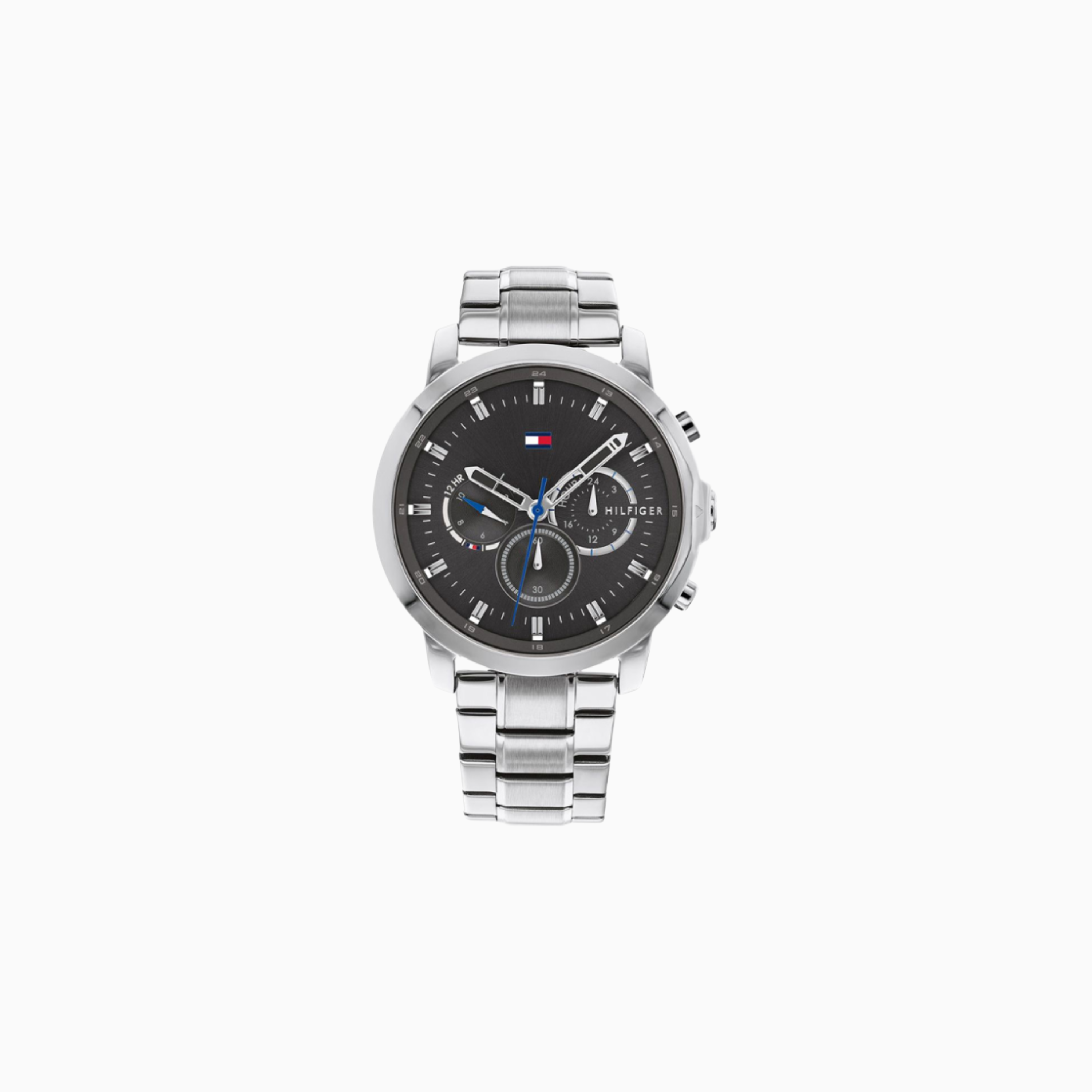 Tommy Hilfiger Men’s Quartz Silver Stainless Steel Grey Dial 46mm Watch 1791794