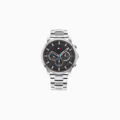 Tommy Hilfiger Men’s Quartz Silver Stainless Steel Grey Dial 46mm Watch 1791794