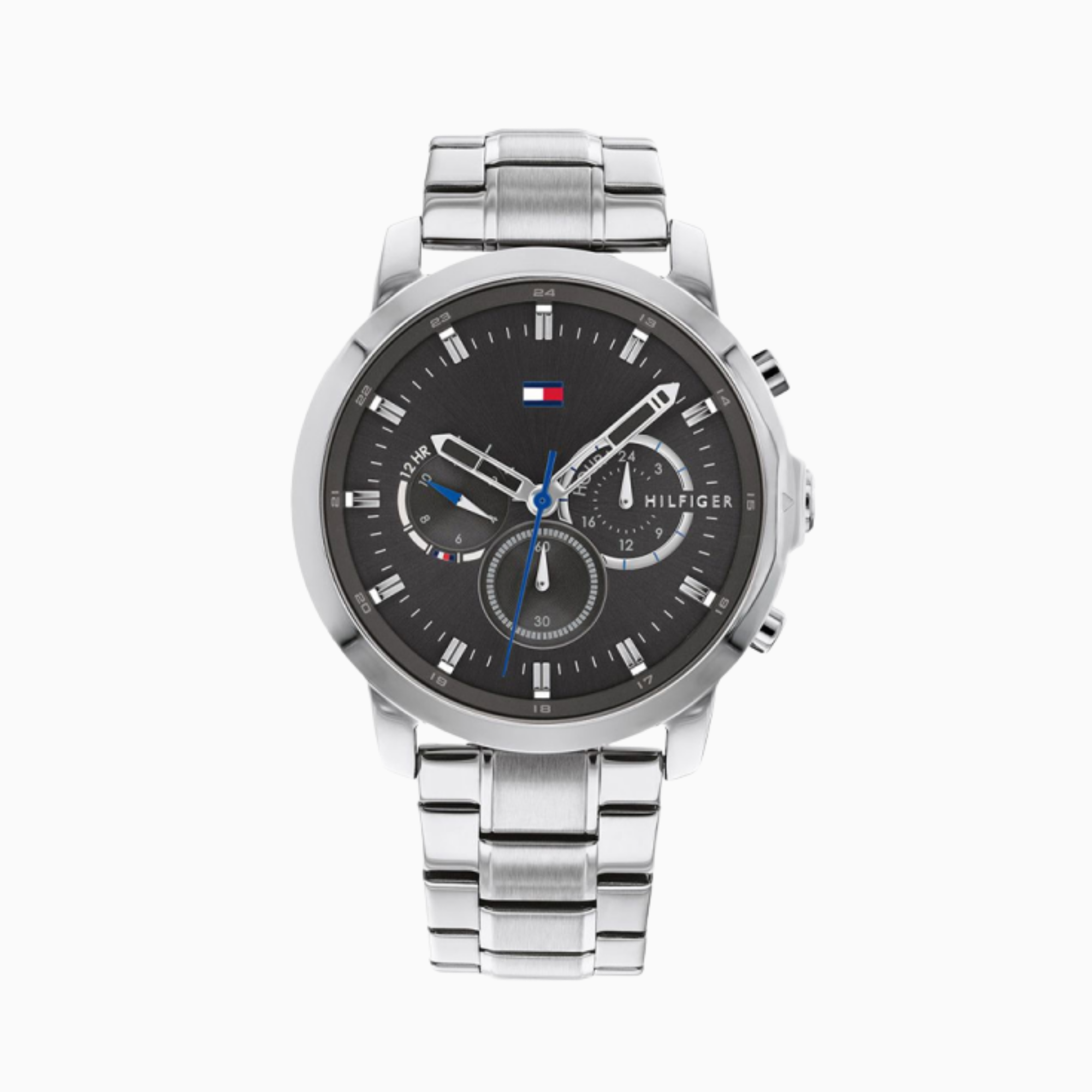 Tommy Hilfiger Men’s Quartz Silver Stainless Steel Grey Dial 46mm Watch 1791794