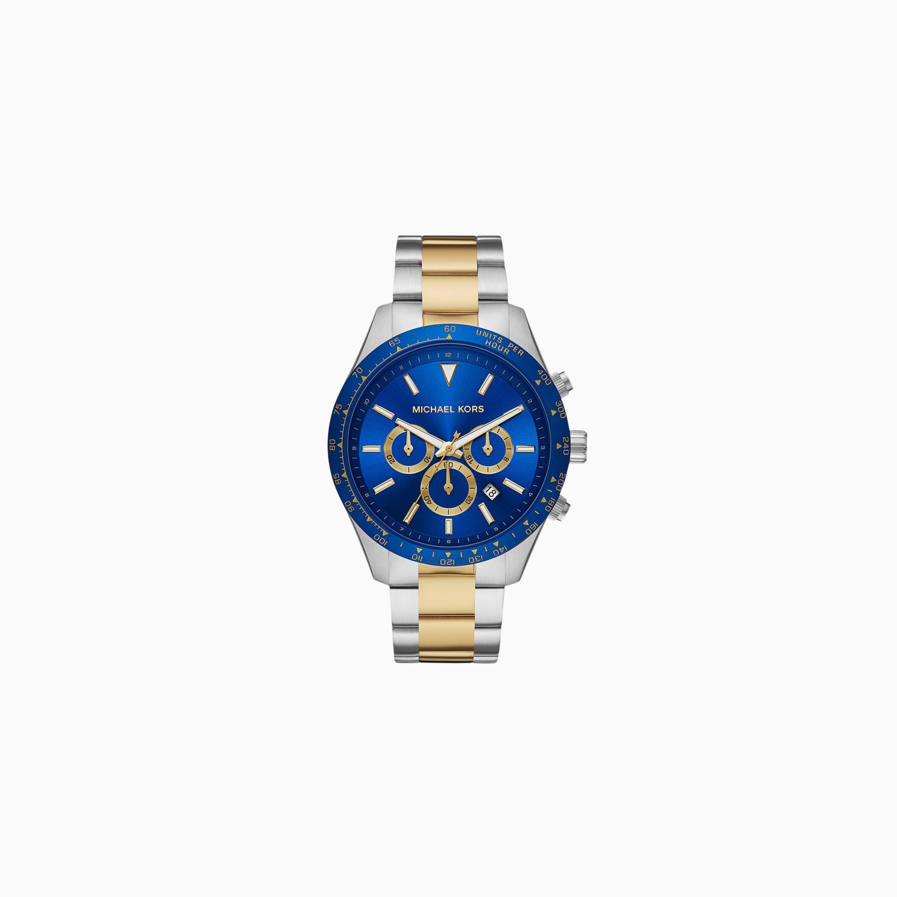 Michael Kors Men's Quartz Stainless Steel Blue Dial 45mm Watch MK8825
