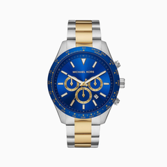 Michael Kors Men's Quartz Stainless Steel Blue Dial 45mm Watch MK8825