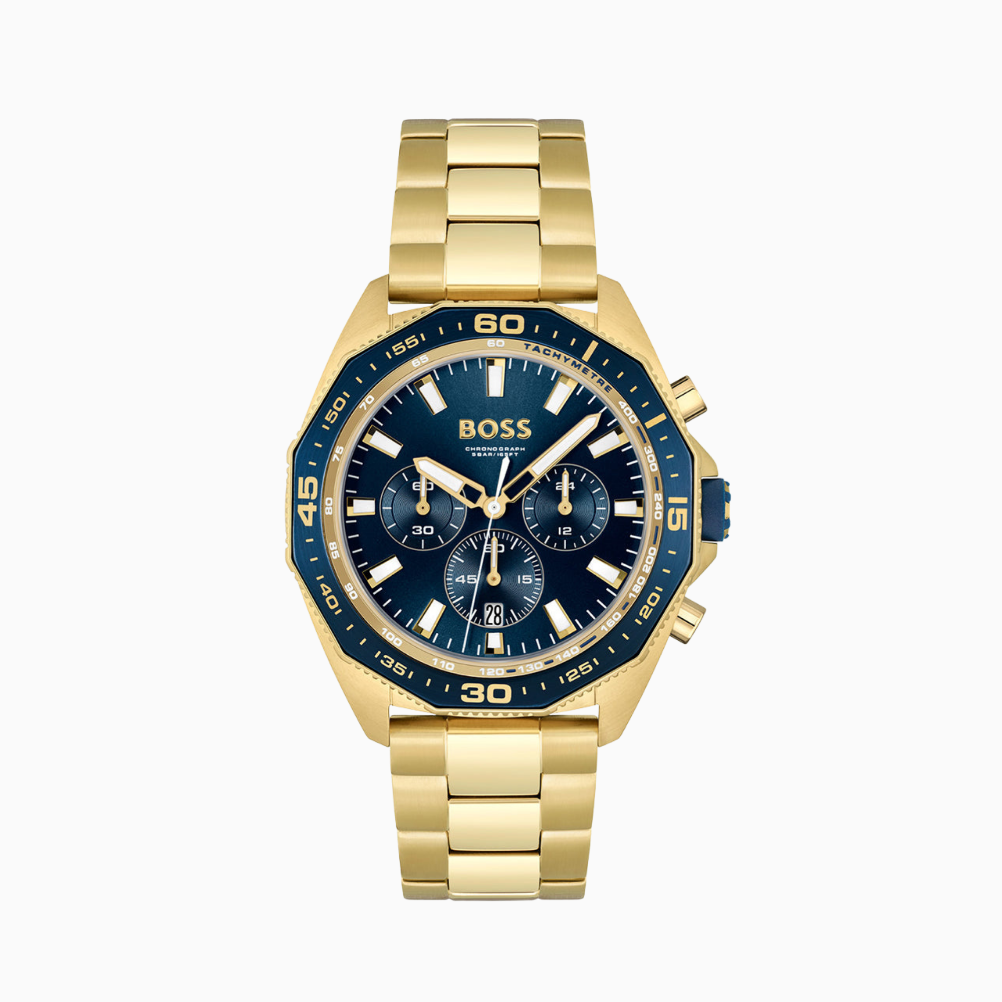 Hugo Boss Mens Chronograph Yellow Gold Stainless Steel Watch 1513973