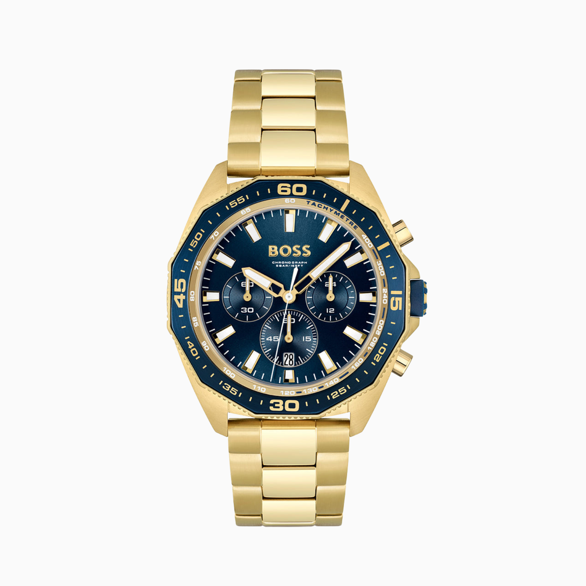 Hugo Boss Mens Chronograph Yellow Gold Stainless Steel Watch 1513973