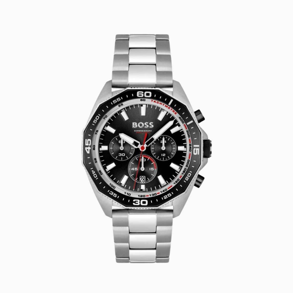 Hugo Boss Mens Chronograph Silver Stainless Steel Watch 1513971