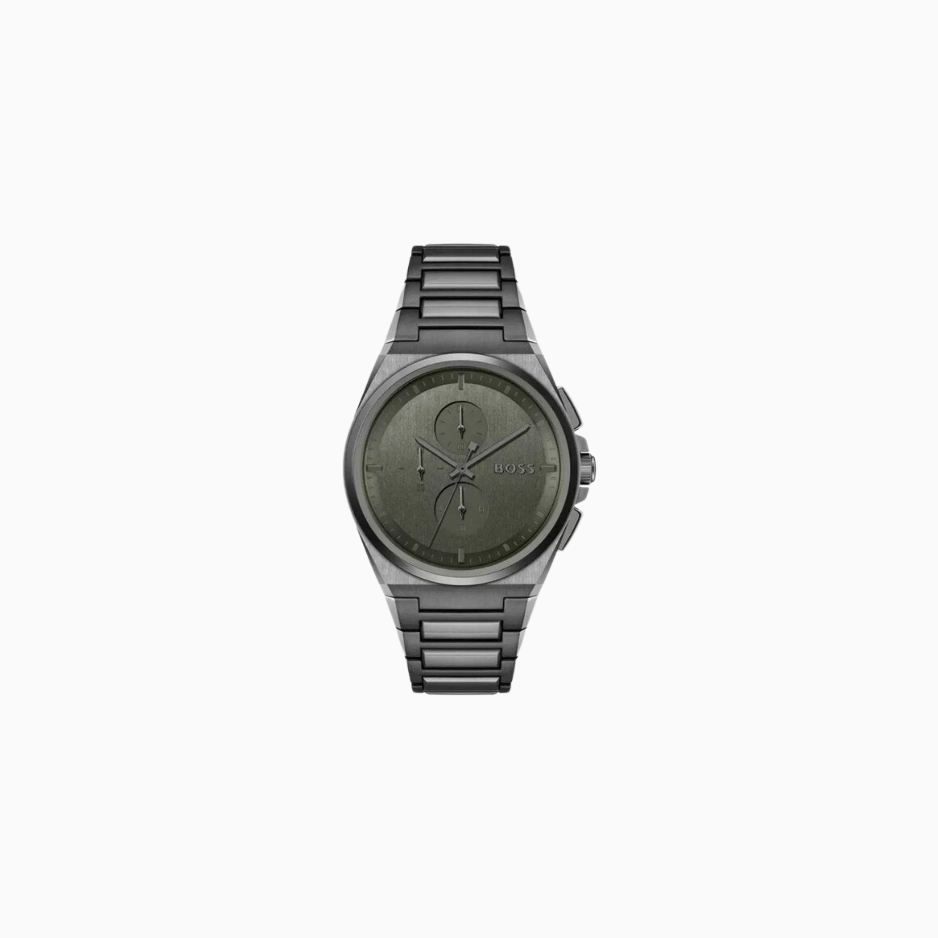Hugo Boss Mens Chronograph Grey Stainless Steel Watch 1514045