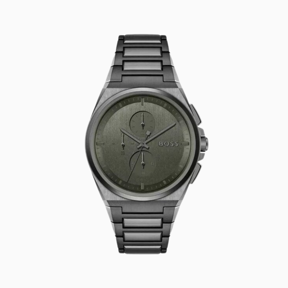 Hugo Boss Mens Chronograph Grey Stainless Steel Watch 1514045