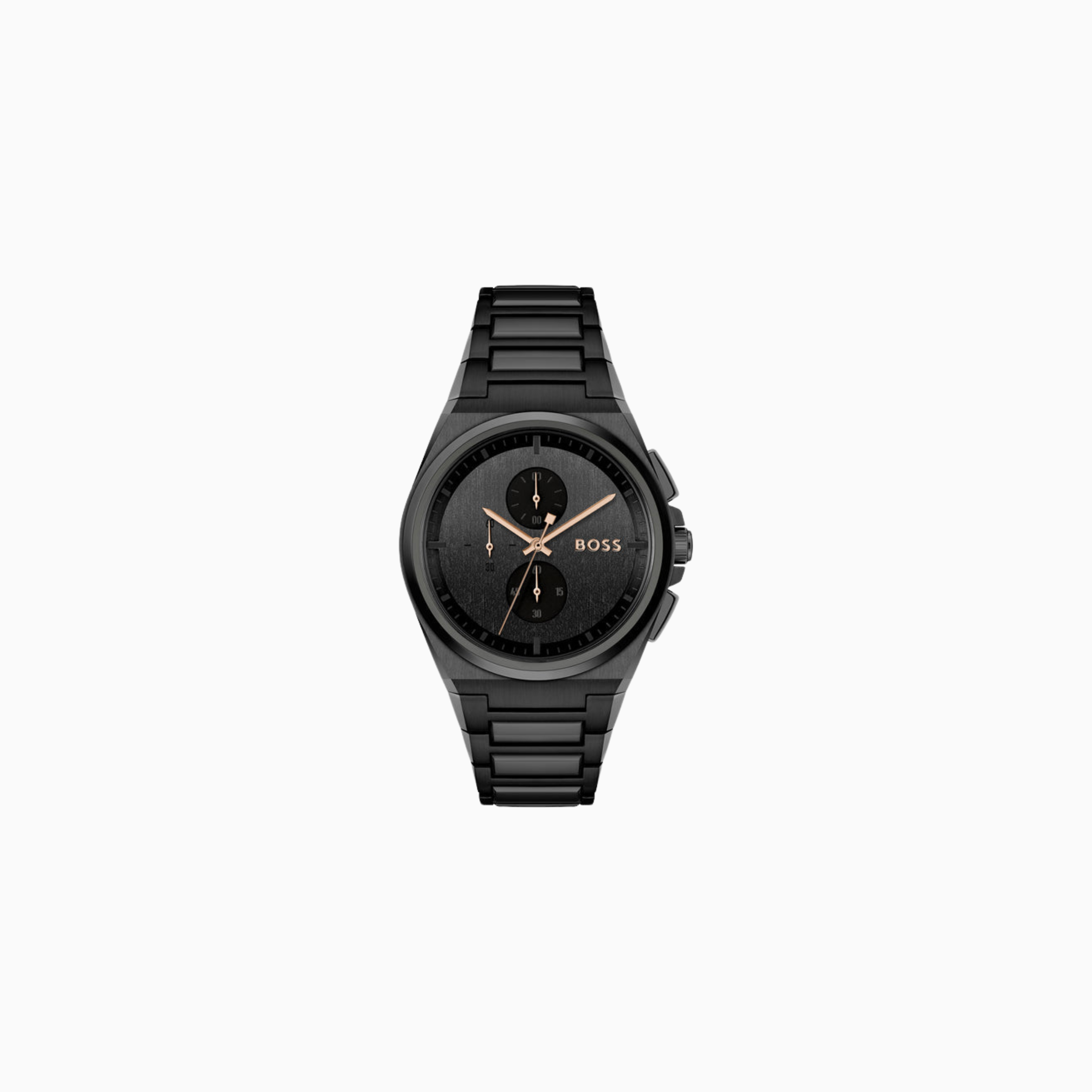 Hugo Boss Mens Chronograph Black Stainless Steel Watch 1514068