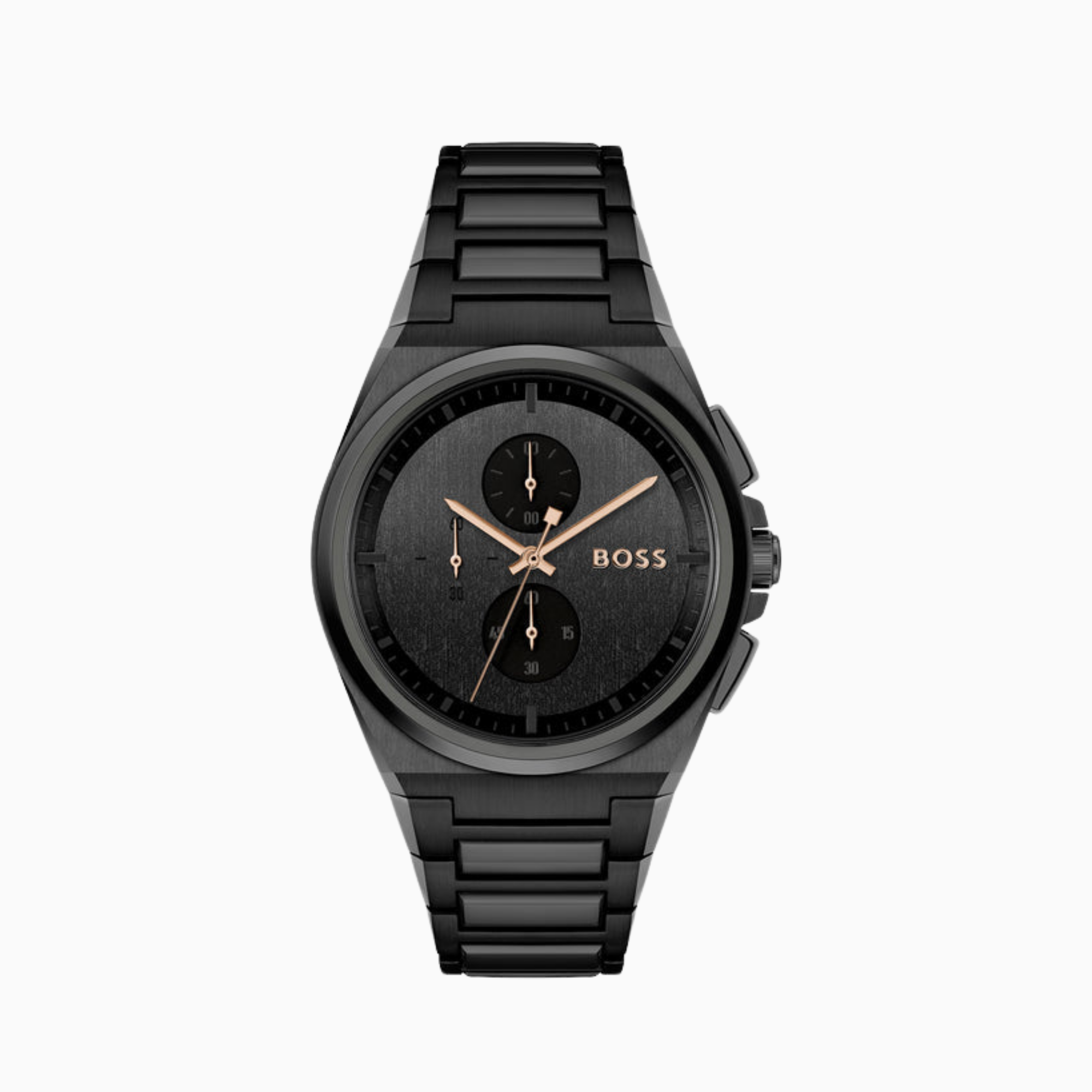 Hugo Boss Mens Chronograph Black Stainless Steel Watch 1514068