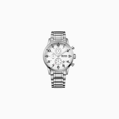 Hugo Boss Men’s Quartz Stainless Steel White Dial 44mm Watch 1513182