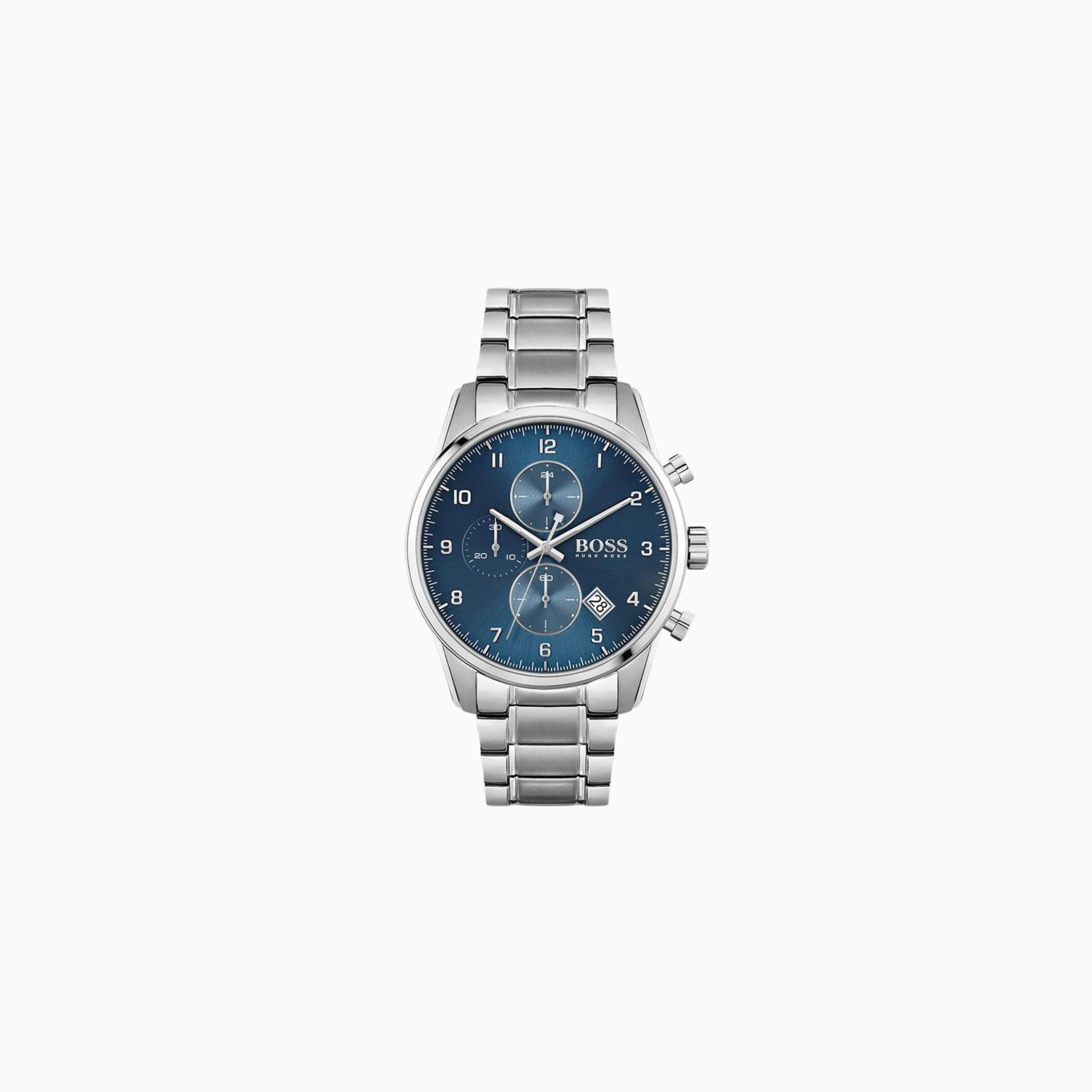 Hugo Boss Men’s Quartz Stainless Steel Blue Dial 44mm Watch 1513784