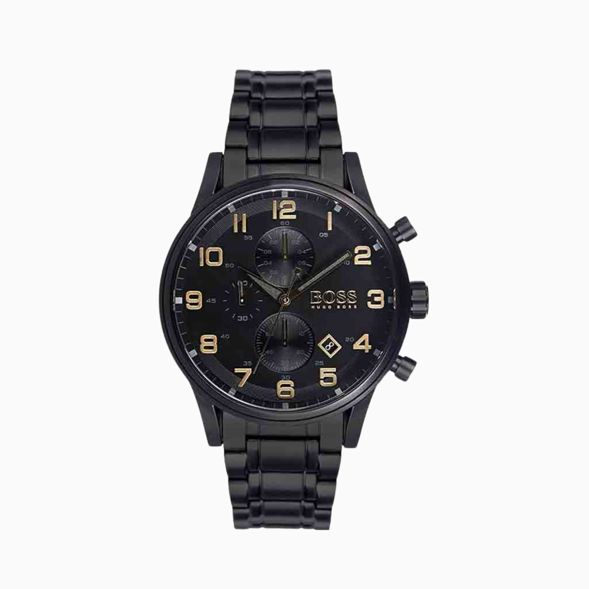 Hugo Boss Men’s Quartz Stainless Steel Black Dial 46mm Watch 1513275