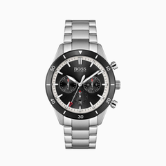 Hugo Boss Men’s Quartz Stainless Steel Black Dial 44mm Watch 1513862
