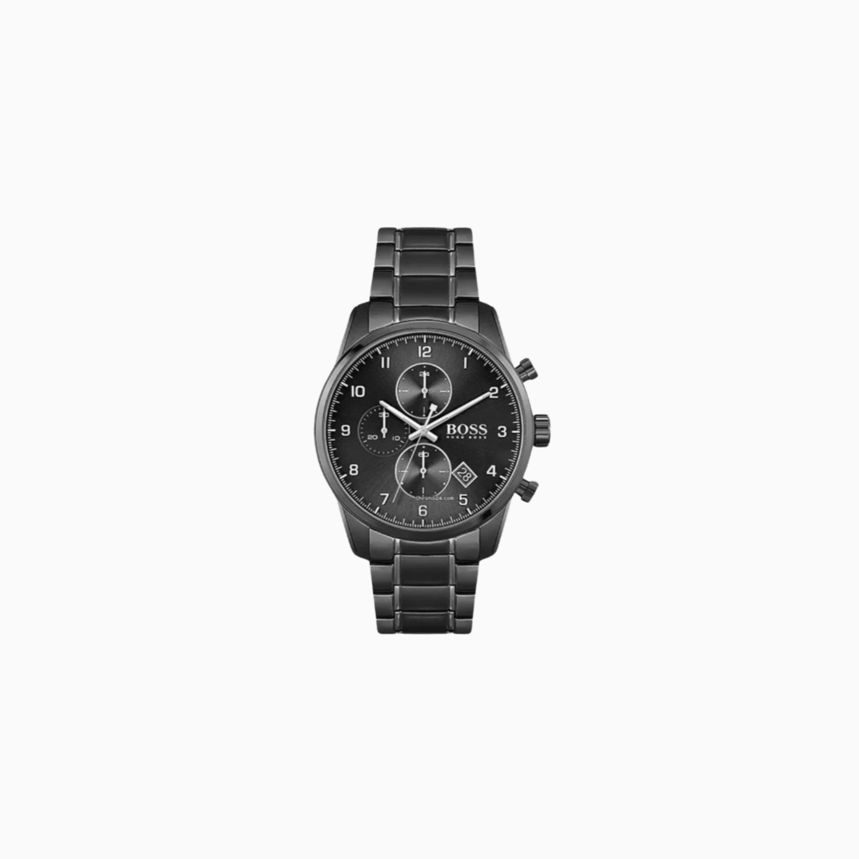 Hugo Boss Men’s Quartz Stainless Steel Black Dial 44mm Watch 1513785