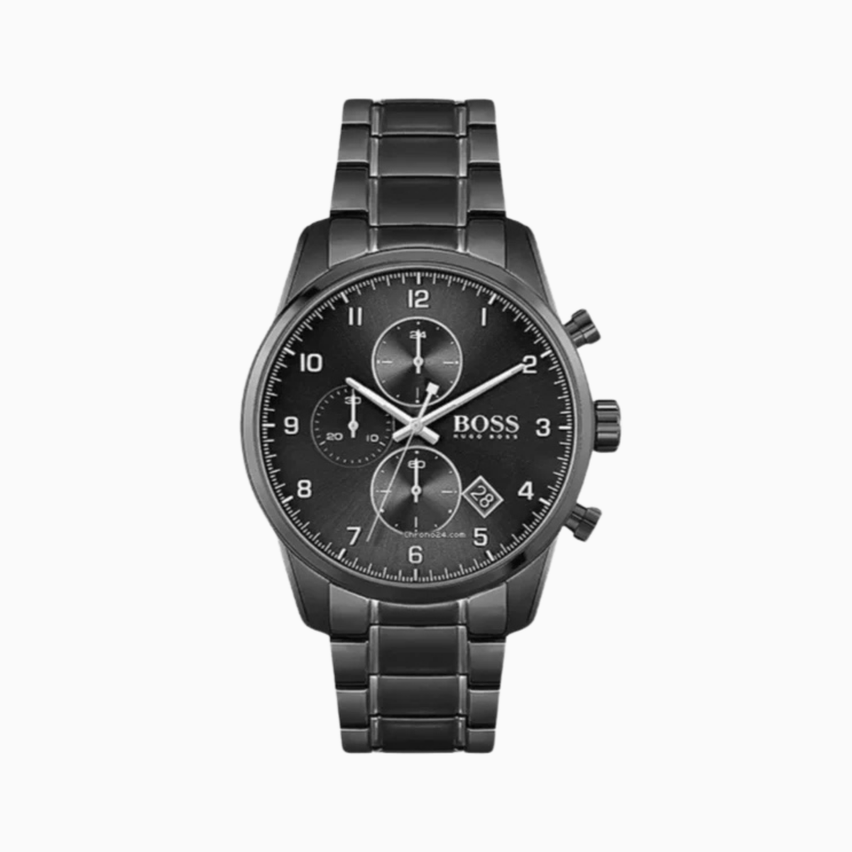 Hugo Boss Men’s Quartz Stainless Steel Black Dial 44mm Watch 1513785