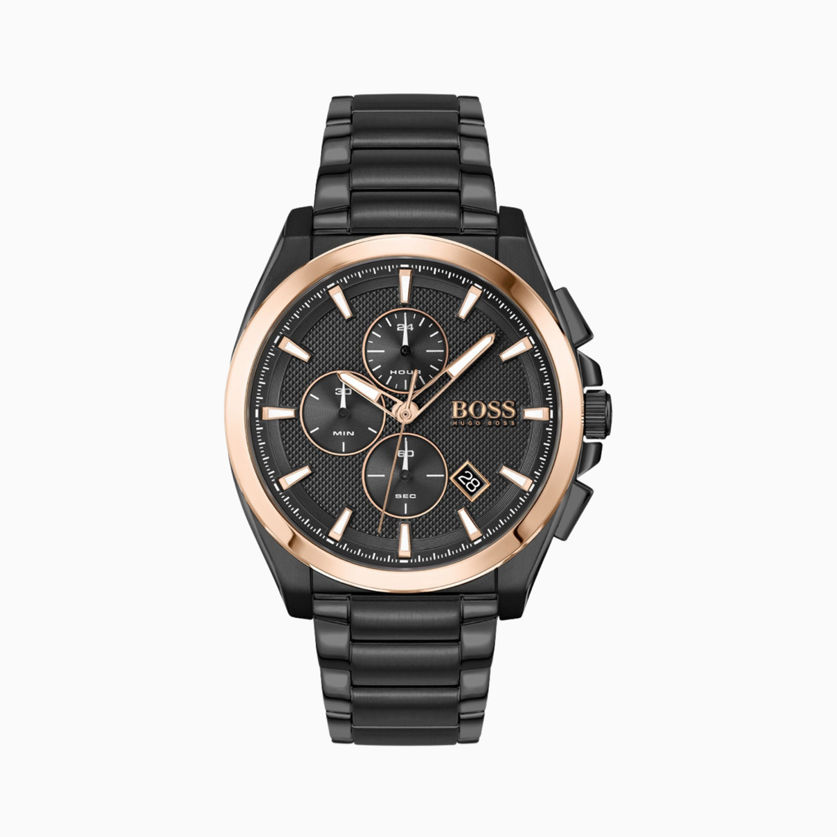 Hugo Boss Men’s Quartz Black Stainless Steel Black Dial 46mm Watch 1513885