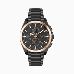 Hugo Boss Men’s Quartz Black Stainless Steel Black Dial 46mm Watch 1513885