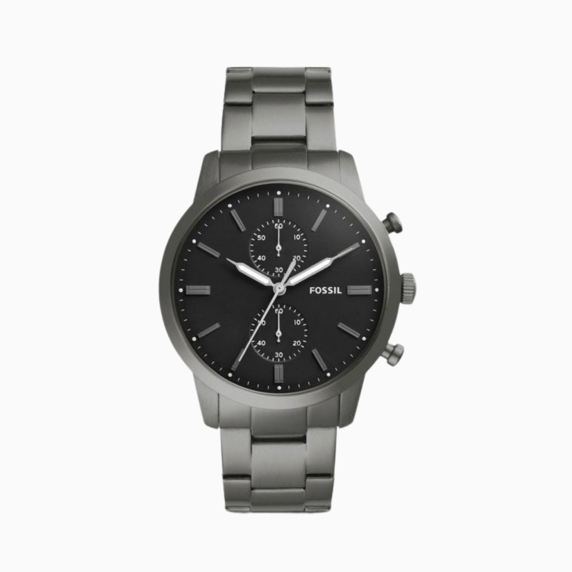 Fossil Men’s Quartz Stainless Steel Black Dial 44mm Watch FS5349