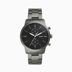 Fossil Men’s Quartz Stainless Steel Black Dial 44mm Watch FS5349