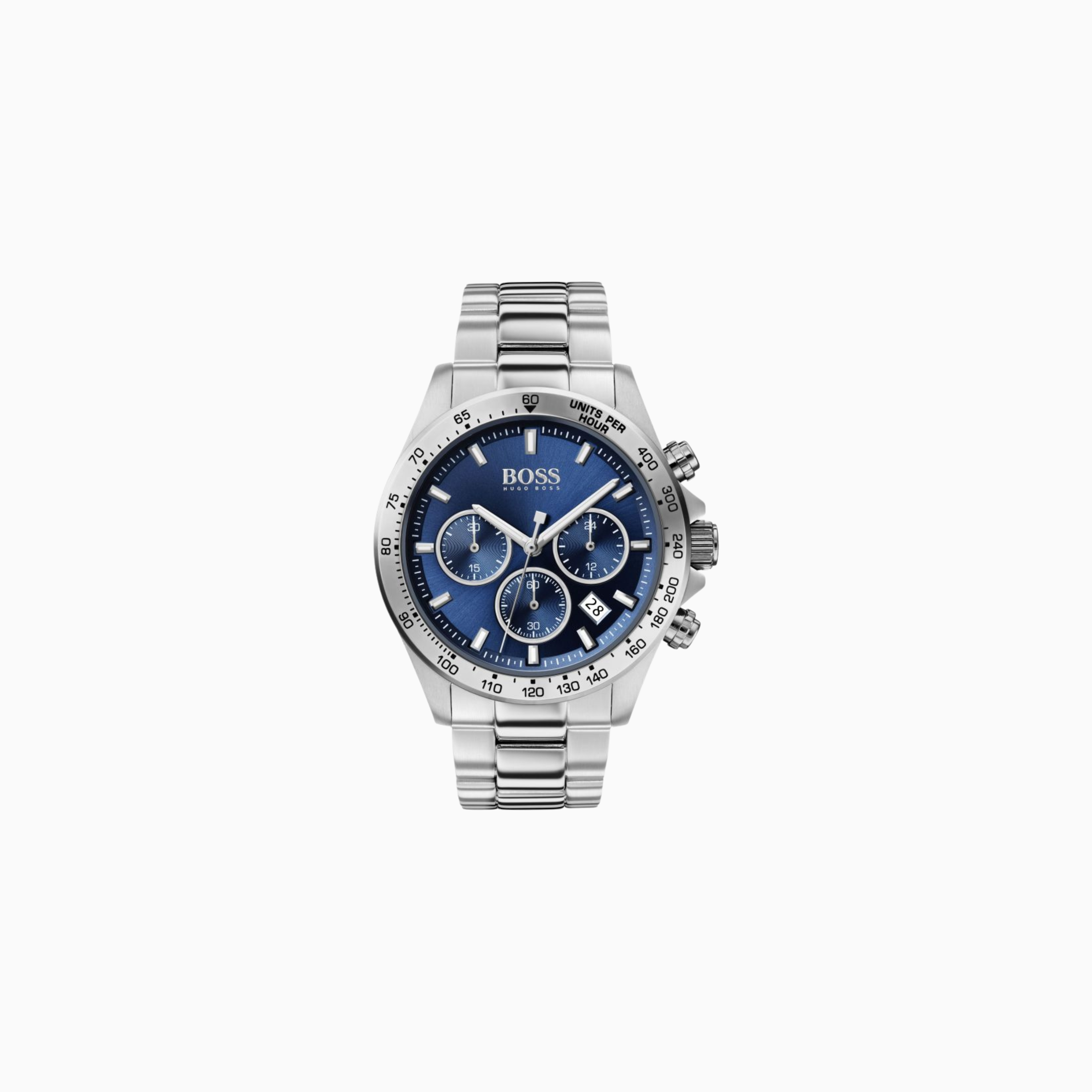 Hugo Boss Men’s Chronograph Stainless Steel Blue Dial 45mm Watch 1513755