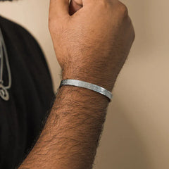 Ayatul Kursi C-Cuff Bracelet Silver