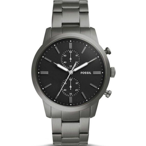 Fossil Men’s Quartz Stainless Steel Black Dial 44mm Watch FS5349