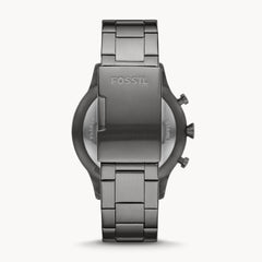 Fossil Men’s Quartz Grey Stainless Steel Black Dial 44mm Watch FS5834