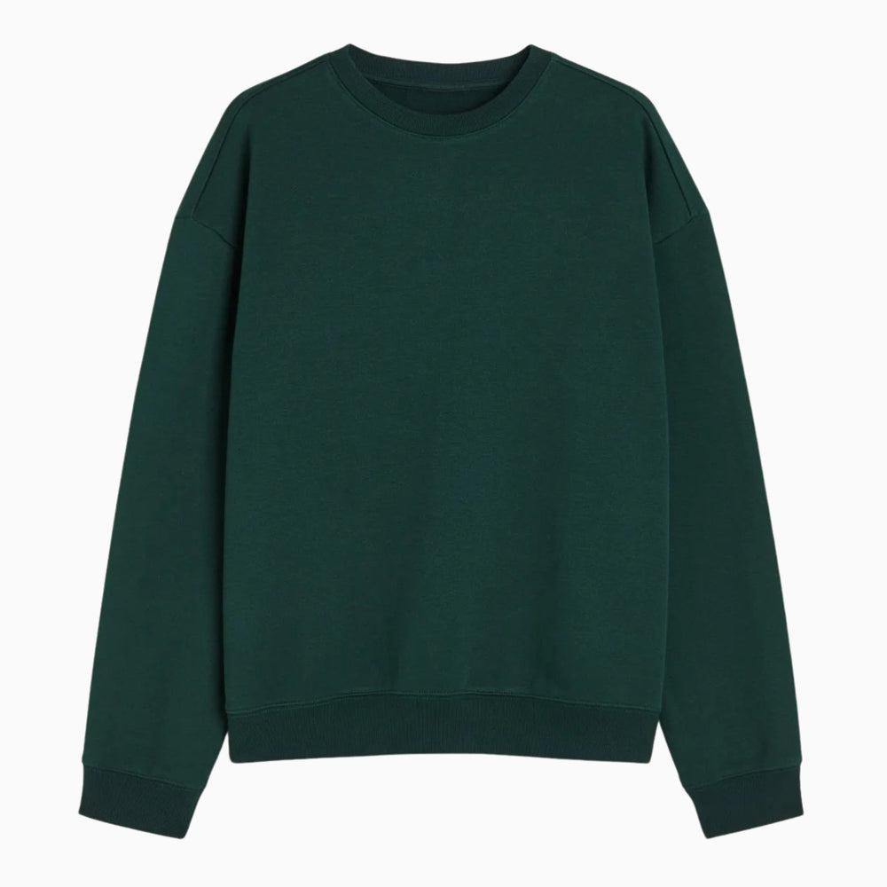 Buy Basic Loose Fit Sweatshirt - Forest Green in Pakistan