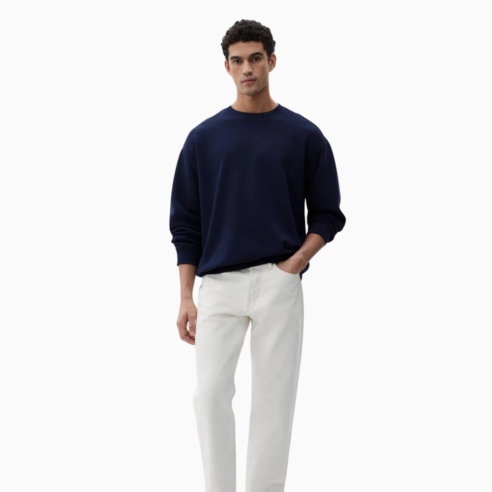 Buy Basic Loose Fit Sweatshirt - Navy Blue in Pakistan