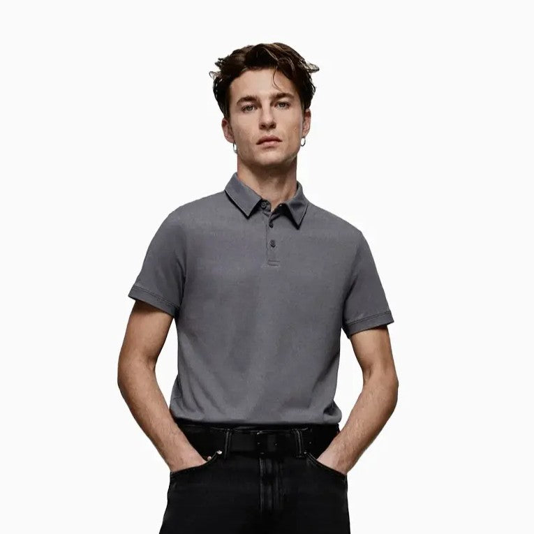 Slim Fit Polo Shirt - Grey