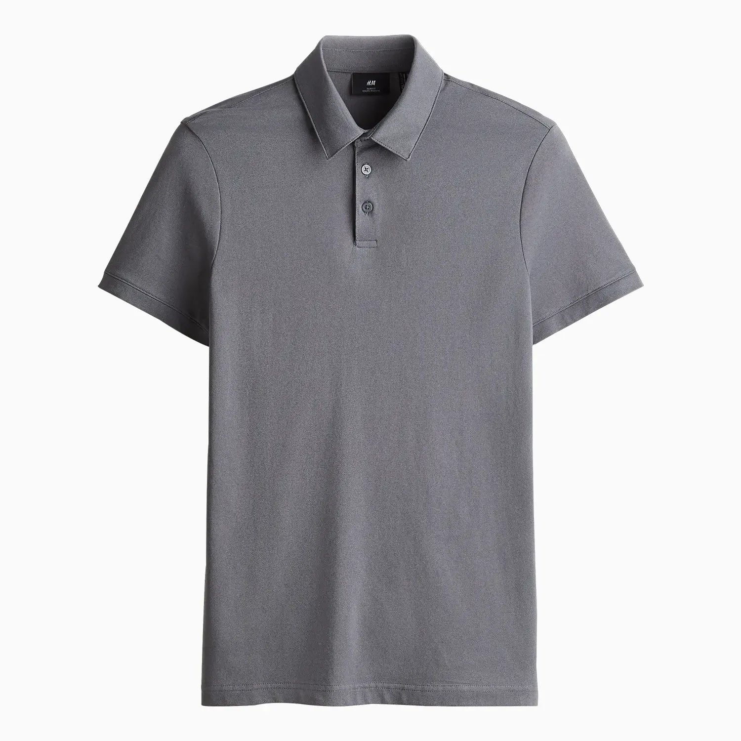 Slim Fit Polo Shirt - Grey