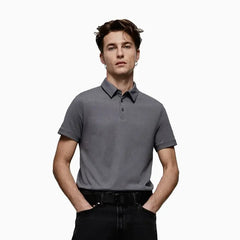 Slim Fit Polo Shirt - Grey
