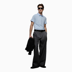 Slim Fit Polo Shirt -Sky Blue