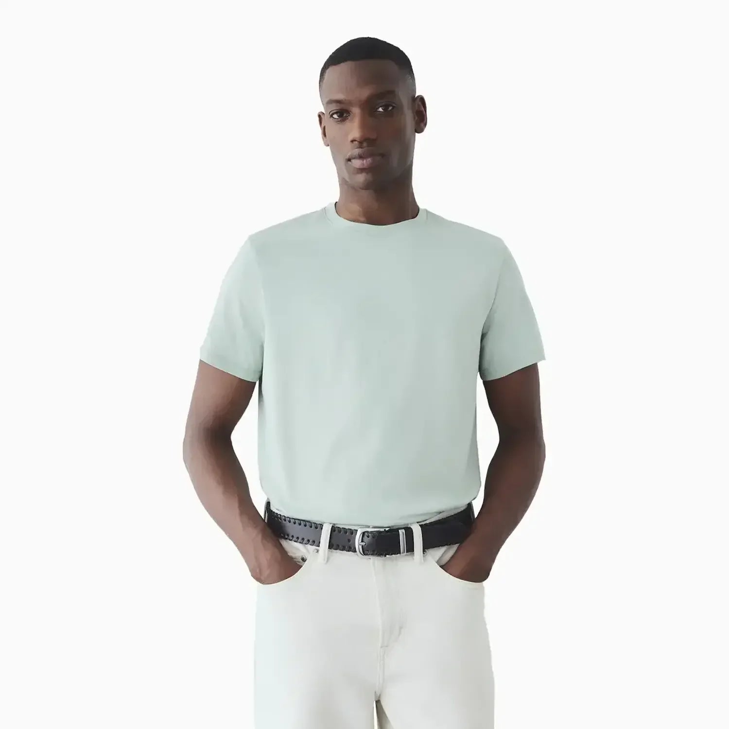 Men's Regular Fit Short Sleeve T-Shirt -Mint Green