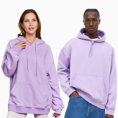 Basic Loose Fit Hoodie - Lilac