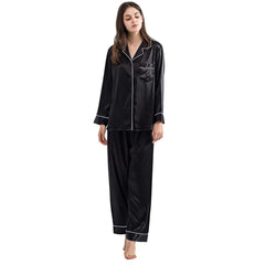 Buy Silk PJ Set - Black in Pakistan