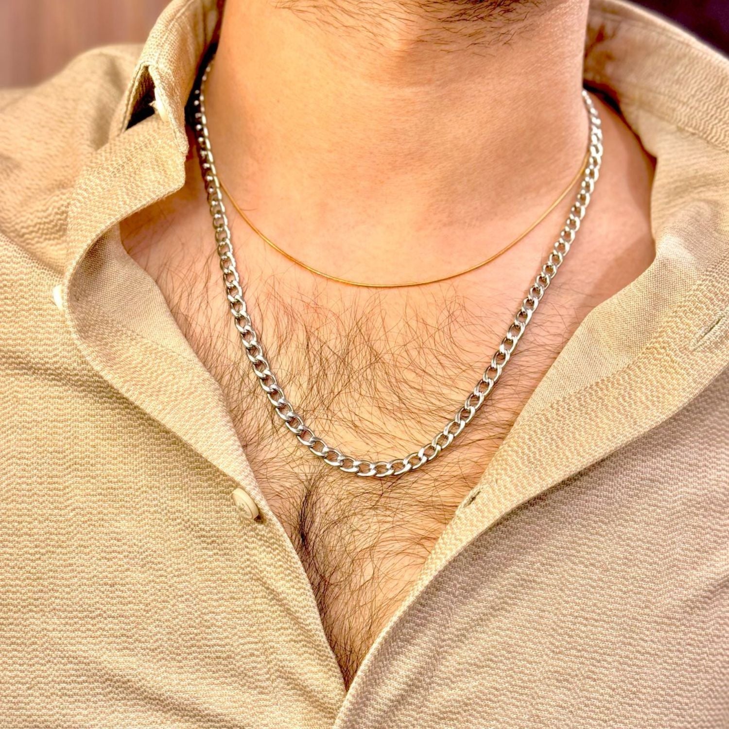 Silver Cuban Link Chain
