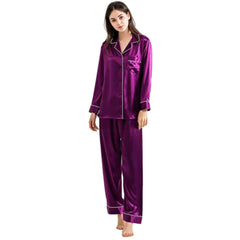 Buy Silk PJ Set - Purple in Pakistan