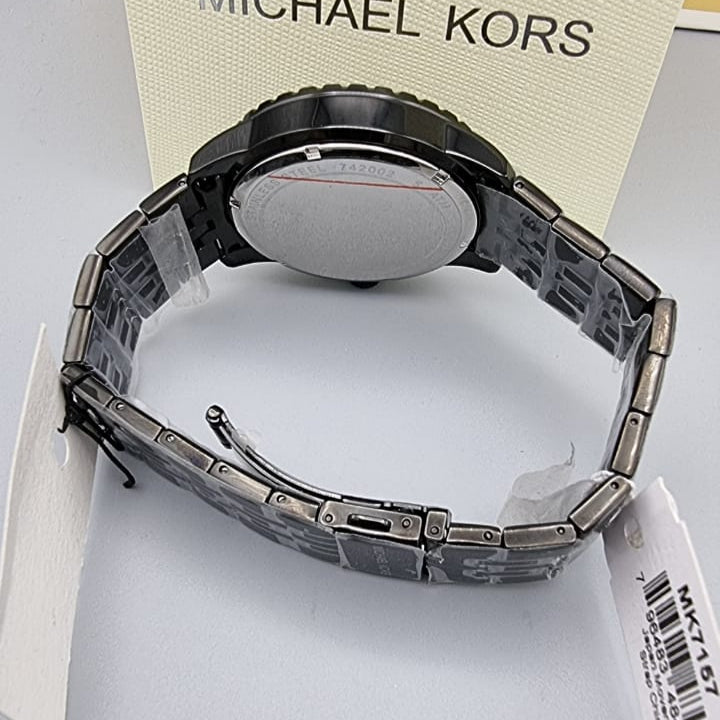 Michael Kors Men’s Chronograph Quartz Stainless Steel Black Dial 44mm Watch MK7157