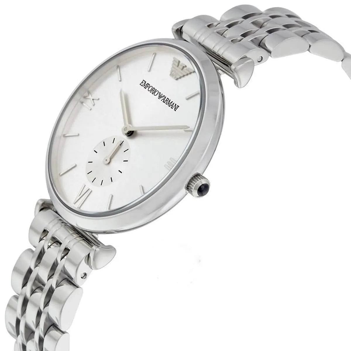 Emporio Armani Men’s Analog Stainless Steel Silver Dial 40mm Watch AR1819