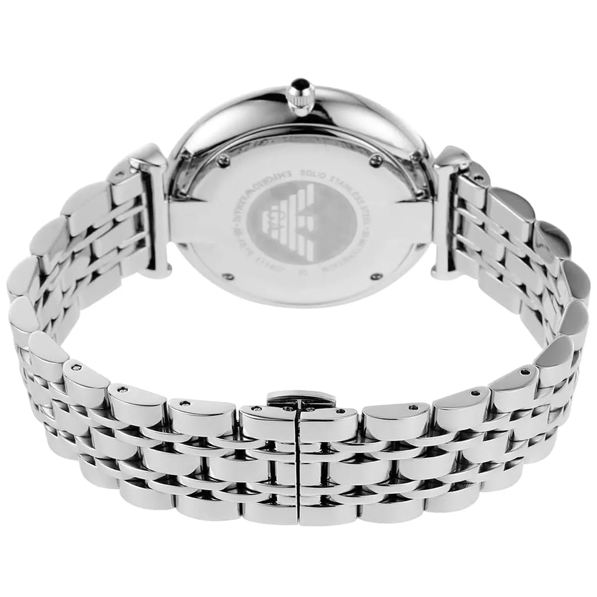 Emporio Armani Men’s Analog Stainless Steel Silver Dial 40mm Watch AR1819