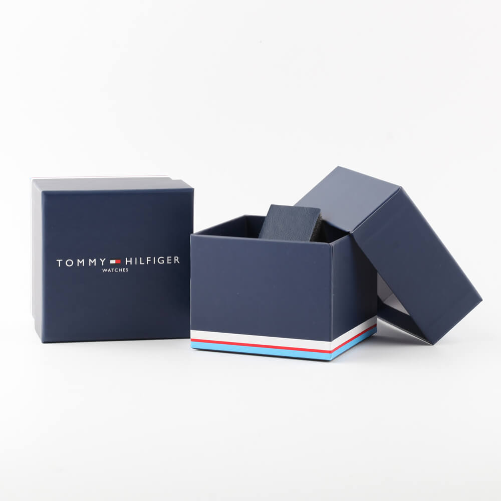 Tommy Hilfiger Men’s Quartz Blue Silicone Strap Blue Dial 50mm Watch 1710489