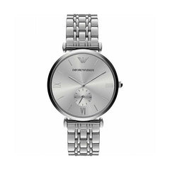 Emporio Armani Men’s Analog Stainless Steel Silver Dial 40mm Watch AR1819